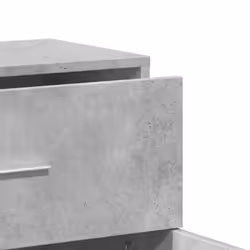 vidaXL Sideboards Storage Cupboard Cabinet 2 pcs Concrete Grey Engineered Wood - Additional view 7