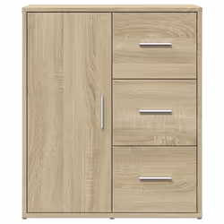 vidaXL Sideboards Cupboard Cabinet Highboard 2 pcs Sonoma Oak Engineered Wood - Additional view 4