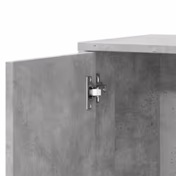vidaXL Sideboards Cupboard Cabinet Highboard 2 pcs Smoked Oak Engineered Wood - concrete grey - Additional view 8