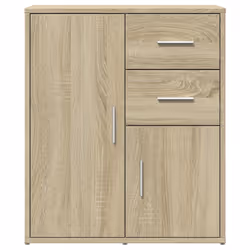 vidaXL Sideboards Cupboard Cabinet Highboard 2 pcs Sonoma Oak Engineered Wood - Additional view 4