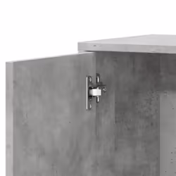 vidaXL Sideboards Cupboard Storage Cabinet 2 pcs Concrete Grey Engineered Wood - concrete grey - Additional view 8