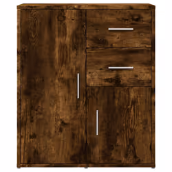 vidaXL Sideboards Cupboard Cabinet Highboard 2 pcs Smoked Oak Engineered Wood - Additional view 4
