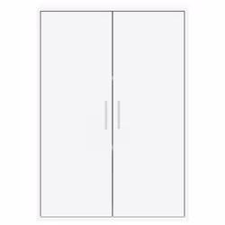 vidaXL Sideboards Cupboard Side Cabinet Highboard 2 pcs White Engineered Wood - Additional view 4