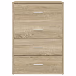 vidaXL Sideboards Cupboard Cabinet Highboard 2 pcs Sonoma Oak Engineered Wood - Additional view 4
