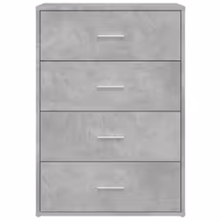 vidaXL Sideboards Storage Cupboard Cabinet 2 pcs Concrete Grey Engineered Wood - Additional view 4