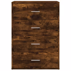 vidaXL Sideboards Cupboard Cabinet Highboard 2 pcs Smoked Oak Engineered Wood - Additional view 4