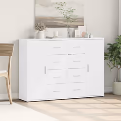 vidaXL Sideboards Cupboard Cabinet Highboard 2 pcs Grey Sonoma Engineered Wood - white - Additional view 2