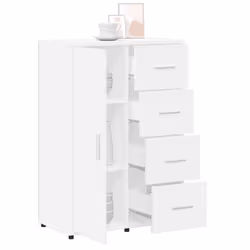 vidaXL Sideboards Cupboard Cabinet Highboard 2 pcs Grey Sonoma Engineered Wood - white - Additional view 4