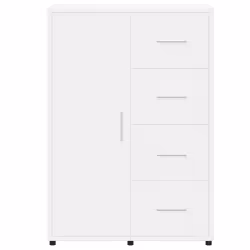 vidaXL Sideboards Cupboard Cabinet Highboard 2 pcs Grey Sonoma Engineered Wood - white - Additional view 6