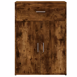 vidaXL Sideboards Cupboard Cabinet Highboard 2 pcs Smoked Oak Engineered Wood - Additional view 4