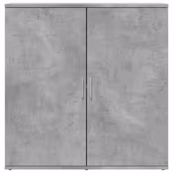 vidaXL Sideboards Cupboard Cabinet Highboard 2 pcs Sonoma Oak Engineered Wood - concrete grey - Additional view 4