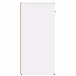 vidaXL Sideboards Cupboard Storage Cabinet 2 pcs Concrete Grey Engineered Wood - white - Additional view 5