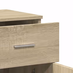vidaXL Sideboards Cupboard Storage Cabinet 2 pcs Concrete Grey Engineered Wood - sonoma oak - Additional view 7