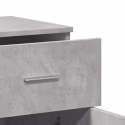 vidaXL Sideboards Cupboard Storage Cabinet 2 pcs Concrete Grey Engineered Wood - concrete grey - Additional view 7