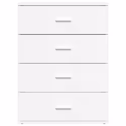 vidaXL Sideboards Cupboard Side Cabinet Highboard 2 pcs White Engineered Wood - Additional view 4
