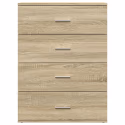 vidaXL Sideboards Cupboard Cabinet Highboard 2 pcs Brown Oak Engineered Wood - sonoma oak - Additional view 4