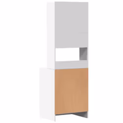 vidaXL Kitchen Cabinet Storage Unit Sideboard Tall Cupboard Engineered Wood - white, 60 x 50 x 180 cm - Additional view 5