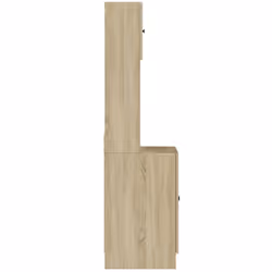 vidaXL Kitchen Cabinet Storage Unit Sideboard Tall Cupboard Engineered Wood - sonoma oak, 60 x 50 x 180 cm - Additional view 4