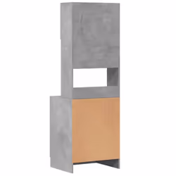 vidaXL Kitchen Cabinet Storage Unit Sideboard Tall Cupboard Engineered Wood - concrete grey, 60 x 50 x 180 cm - Additional view 5