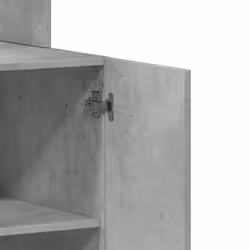 vidaXL Kitchen Cabinet Storage Unit Sideboard Tall Cupboard Engineered Wood - concrete grey, 60 x 50 x 180 cm - Additional view 8