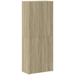 vidaXL Office Cabinet Filing Folder Organiser Storage Cabinet Engineered Wood - sonoma oak