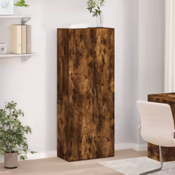 vidaXL Office Cabinet Filing Folder Organiser Storage Cabinet Engineered Wood - smoked oak