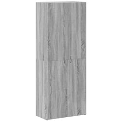 vidaXL Office Cabinet Filing Folder Organiser Storage Cabinet Engineered Wood - grey sonoma