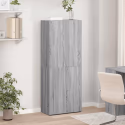 vidaXL Office Cabinet Filing Folder Organiser Storage Cabinet Engineered Wood - grey sonoma