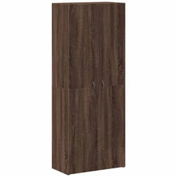 vidaXL Office Cabinet Filing Folder Organiser Storage Cabinet Engineered Wood - brown oak