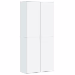 vidaXL Highboard Sideboard Side Cabinet Cupboard Brown Oak Engineered Wood - white
