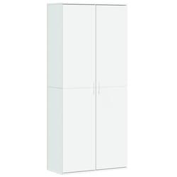 vidaXL Highboard Sideboard Side Cabinet Cupboard Brown Oak Engineered Wood - white