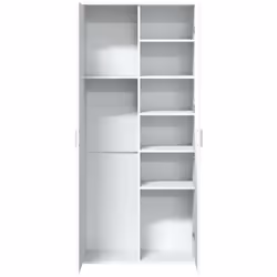 vidaXL Highboard Sideboard Side Cabinet Cupboard Brown Oak Engineered Wood - white - Additional view 6
