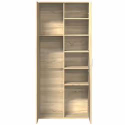 vidaXL Highboard Sideboard Side Cabinet Cupboard Brown Oak Engineered Wood - sonoma oak - Additional view 6