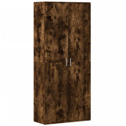 vidaXL Highboard Sideboard Side Cabinet Cupboard Brown Oak Engineered Wood - smoked oak