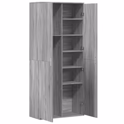 vidaXL Highboard Sideboard Side Cabinet Cupboard Brown Oak Engineered Wood - grey sonoma - Additional view 5