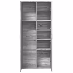 vidaXL Highboard Sideboard Side Cabinet Cupboard Brown Oak Engineered Wood - grey sonoma - Additional view 6