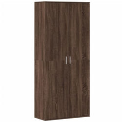 vidaXL Highboard Sideboard Side Cabinet Cupboard Brown Oak Engineered Wood - brown oak