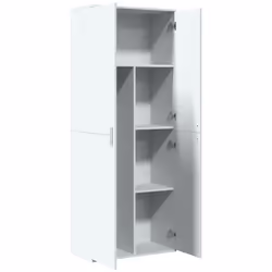 vidaXL Highboard Sideboard Cabinet Storage Cupboard Sonoma Oak Engineered Wood - white - Additional view 5