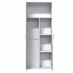 vidaXL Highboard Sideboard Cabinet Storage Cupboard Sonoma Oak Engineered Wood - white - Additional view 6