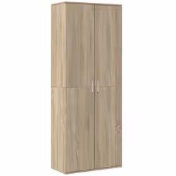 vidaXL Highboard Sideboard Cabinet Storage Cupboard Sonoma Oak Engineered Wood - sonoma oak