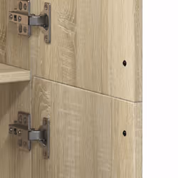 vidaXL Highboard Sideboard Cabinet Storage Cupboard Sonoma Oak Engineered Wood - sonoma oak - Additional view 6