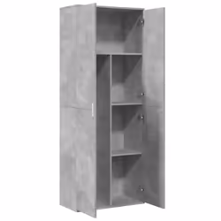 vidaXL Highboard Sideboard Cabinet Storage Cupboard Sonoma Oak Engineered Wood - concrete grey - Additional view 5