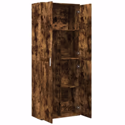 vidaXL Highboard Sideboard Cabinet Storage Cupboard Sonoma Oak Engineered Wood - smoked oak - Additional view 5