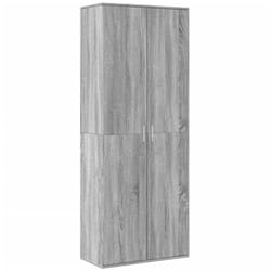 vidaXL Highboard Sideboard Cabinet Storage Cupboard Sonoma Oak Engineered Wood - grey sonoma