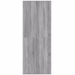 vidaXL Highboard Sideboard Cabinet Storage Cupboard Sonoma Oak Engineered Wood - grey sonoma