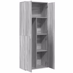 vidaXL Highboard Sideboard Cabinet Storage Cupboard Sonoma Oak Engineered Wood - grey sonoma - Additional view 5