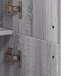 vidaXL Highboard Sideboard Cabinet Storage Cupboard Sonoma Oak Engineered Wood - grey sonoma - Additional view 7