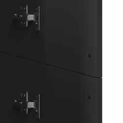 vidaXL Highboard Sideboard Side Cabinet Storage Cupboard Black Engineered Wood - Additional view 7