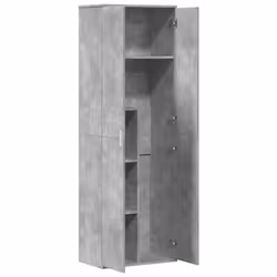 vidaXL Highboard Sideboard Cabinet Side Cupboard Concrete Grey Engineered Wood - Additional view 5