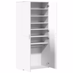 vidaXL Shoe Cabinet Shoe Storage Cupboard Shoe Rack White Engineered Wood - Additional view 6